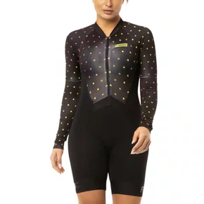 Macaquinho de Ciclismo Furbo Emana Attack com Manguito Preto