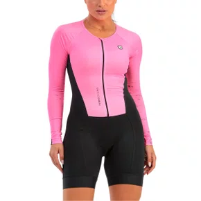 Macaquinho de Ciclismo Furbo Glow Light Blade Manga Longa Rosa Macaquinho de Ciclismo Furbo Glow Light Blade Manga Longa Rosa