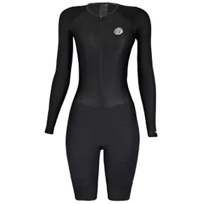 Macaquinho de Ciclismo Mauro Ribeiro Fiber Manga Longa Feminino Macaquinho de Ciclismo Mauro Ribeiro Fiber Manga Longa Feminino