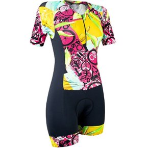 Macaquinho de Ciclismo Marcio May Funny Preto e Amarelo Macaquinho de Ciclismo Marcio May Funny Preto e Amarelo