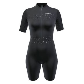 Macaquinho de Ciclismo Marcio May Moove Gel Star Preto Feminino
