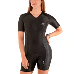 Macaquinho de Ciclismo Marcio May Race Carbon Feminino