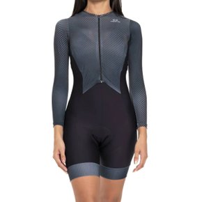 Macaquinho de Ciclismo Marcio May Sport Black Manga Longa