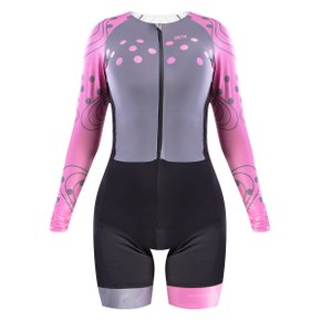 Macaquinho de Ciclismo SportXtreme Adventure Los Angeles Manga Longa Feminino Preto e Cinza Macaquinho de Ciclismo SportXtreme Adventure Los Angeles Manga Longa Feminino Preto e Cinza