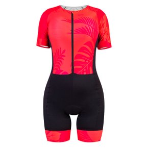 Macaquinho de Ciclismo SportXtreme Adventure Miami Feminino Preto e Vermelho Macaquinho de Ciclismo SportXtreme Adventure Miami Feminino Preto e Vermelho