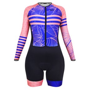 Macaquinho de Ciclismo SportXtreme Comfort Serena Manga Longa Feminino Preto e Azul Macaquinho de Ciclismo SportXtreme Comfort Serena Manga Longa Feminino Preto e Azul