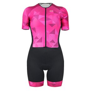Macaquinho de Ciclismo SportXtreme Comfort Lótus Feminino Rosa e Preto Macaquinho de Ciclismo SportXtreme Comfort Lótus Feminino Rosa e Preto