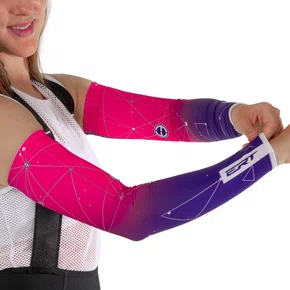 Manguito de Ciclismo ERT Cosmos Feminino Rosa