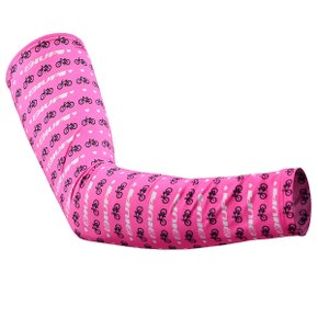 Manguito de Ciclismo Hupi Love Bikes Rosa Manguito de Ciclismo Hupi Love Bikes Rosa