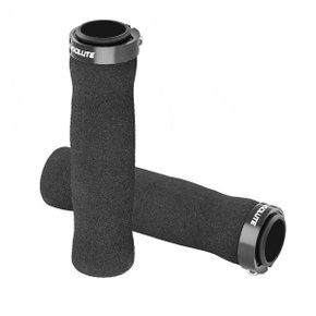 Manopla de Bicicleta Absolute Espuma G224 com Trava Preta Manopla de Bicicleta Absolute Espuma G224 com Trava Preta