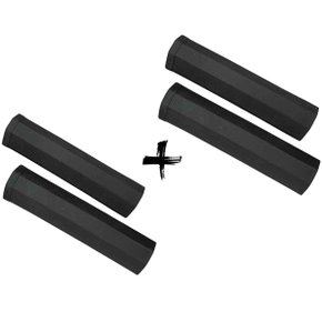 Manopla de Bicicleta Dvorak Silicone Sixty Preta 2 Unidades Manopla de Bicicleta Dvorak Silicone Sixty Preta 2 Unidades