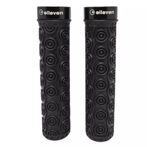 Manopla de Bicicleta Elleven Silicone Premium 4 com Trava Preto Manopla de Bicicleta Elleven Silicone Premium 4 com Trava Preto