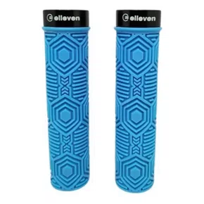 Manopla de Bicicleta Elleven Silicone Premium com Trava Azul Manopla de Bicicleta Elleven Silicone Premium com Trava Azul