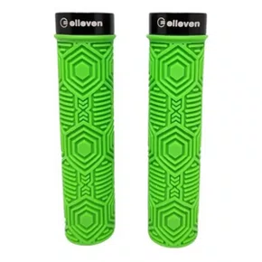 Manopla de Bicicleta Elleven Silicone Premium com Trava Verde Manopla de Bicicleta Elleven Silicone Premium com Trava Verde