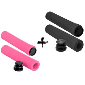 Kit Manopla de Bicicleta Rontek Silicone 2 Unidades Kit Manopla de Bicicleta Rontek Silicone 2 Unidades