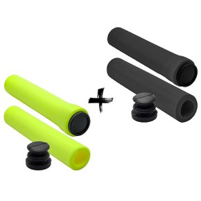 Manopla de Bicicleta Rontek Silicone 2 Unidades Manopla de Bicicleta Rontek Silicone 2 Unidades