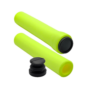 Manopla De Bicicleta Rontek Silicone Amarela Manopla De Bicicleta Rontek Silicone Amarela