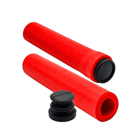 Manopla de Bicicleta Rontek Silicone Vermelha Manopla de Bicicleta Rontek Silicone Vermelha