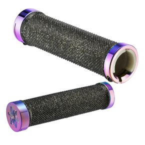 Manopla de Bicicleta Supacaz Diamond Kush DK-07 Oil Slick Manopla de Bicicleta Supacaz Diamond Kush DK-07 Oil Slick