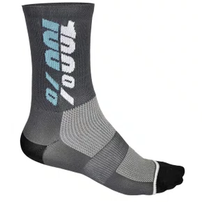 Meia de Ciclismo 100% Rythym Cinza Meia de Ciclismo 100% Rythym Cinza