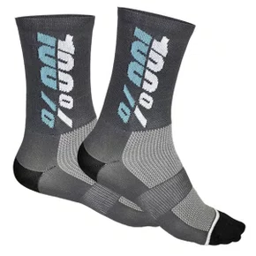 Meia de Ciclismo 100% Rythym Cinza