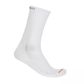 Meia de Ciclismo Castelli A/C 18 Branca Meia de Ciclismo Castelli A/C 18 Branca