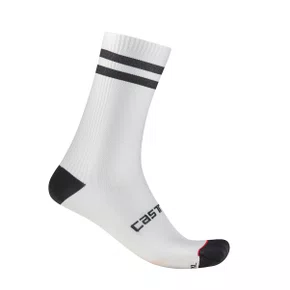 Meia de Ciclismo Castelli Originale 18 Branca Meia de Ciclismo Castelli Originale 18 Branca