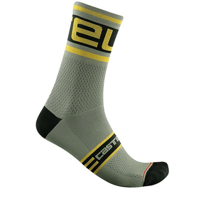 Meia de Ciclismo Castelli Prologo 15 Cinza Meia de Ciclismo Castelli Prologo 15 Cinza