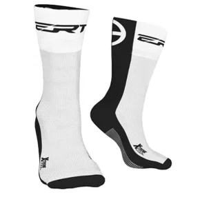 Meia de Ciclismo ERT Branca e Preta