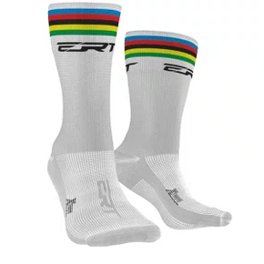 Meia de Ciclismo ERT Campeão Mundial Branco