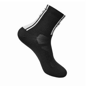 Meia de Ciclismo FLR Elite 5.5 Preta e Branca Meia de Ciclismo FLR Elite 5.5 Preta e Branca
