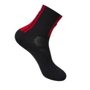 Meia de Ciclismo FLR Elite 5.5 Preta e Vermelha Meia de Ciclismo FLR Elite 5.5 Preta e Vermelha