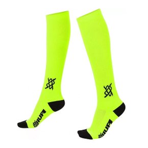 Meia de Ciclismo Hupi Bikes Longa Lisa Neon Amarela Meia de Ciclismo Hupi Bikes Longa Lisa Neon Amarela