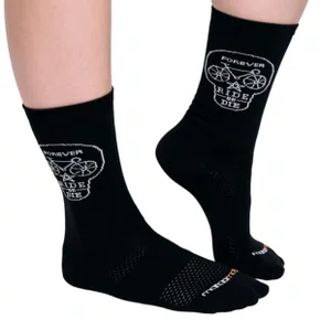 Meia de Ciclismo Marcio May Caveira Preta