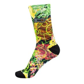 Meia de Ciclismo Marcio May Funny Stay Cool Verde Meia de Ciclismo Marcio May Funny Stay Cool Verde