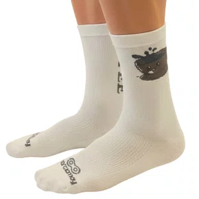 Meia de Ciclismo Marcio May Sports Cafezinho Bege