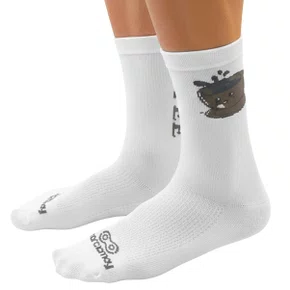 Meia de Ciclismo Marcio May Sports Cafezinho Branca