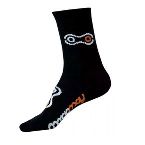 Meia de Ciclismo Marcio May Sports Elo Preta Meia de Ciclismo Marcio May Sports Elo Preta