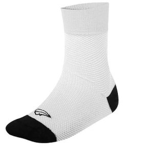 Meia de Ciclismo Mauro Ribeiro Carbon Reflex Branca