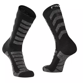 Meia de Ciclismo Northwave Husky Ceramic High Preta