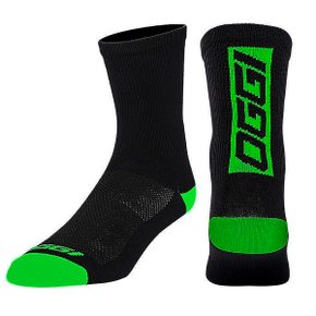 Meia de Ciclismo Oggi Authentic Preta e Verde