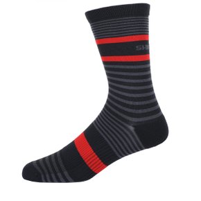 Meia de Ciclismo Shimano Performance Preto e Vermelho