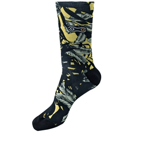 Meia de Ciclismo Marcio May Funny Oliva Leaves Meia de Ciclismo Marcio May Funny Oliva Leaves