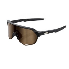 Óculos Ciclismo 100% S2 Matte Black Soft Gold 2 Lentes Óculos Ciclismo 100% S2 Matte Black Soft Gold 2 Lentes