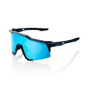 Óculos Ciclismo 100% Speedcraft Matte Black Hiper Blue Mirror Óculos Ciclismo 100% Speedcraft Matte Black Hiper Blue Mirror