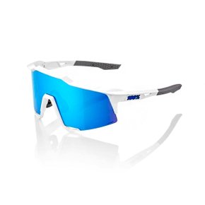 Óculos Ciclismo 100% Speedcraft Matte White Hiper Blue Óculos Ciclismo 100% Speedcraft Matte White Hiper Blue