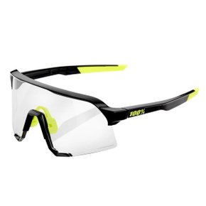 Óculos de Ciclismo 100% S3 Gloss Black Fotocromático Óculos de Ciclismo 100% S3 Gloss Black Fotocromático