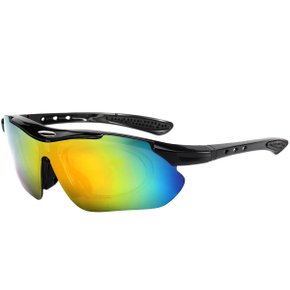 Óculos de Ciclismo Absolute GTI Black Yellow Mirror