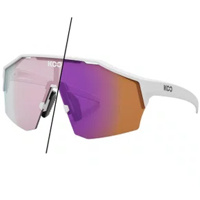 Óculos de Ciclismo Kask Koo Alibi Matte White Fuchsia Fotocromático