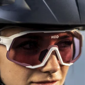 KASK KOO DEMOS ホワイト　調光レンズ　ピンク Óculos de Ciclismo Kask Koo Demos White Pink Fotocromático - Bike